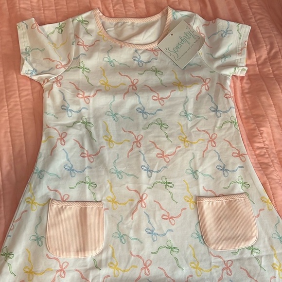 Shrimp and Grits Kids Knit Party Dress - Picture 2 of 3